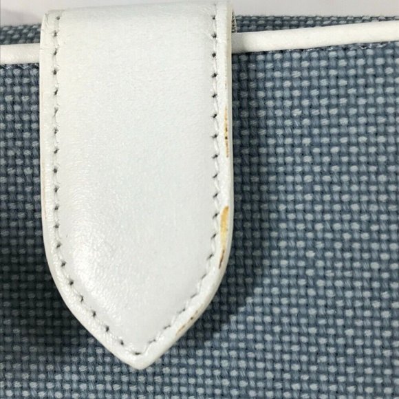 Dior Bicolor logo Double Snap Compact wallet Folded wallet Canvas/Leather blue - Picture 2 of 16